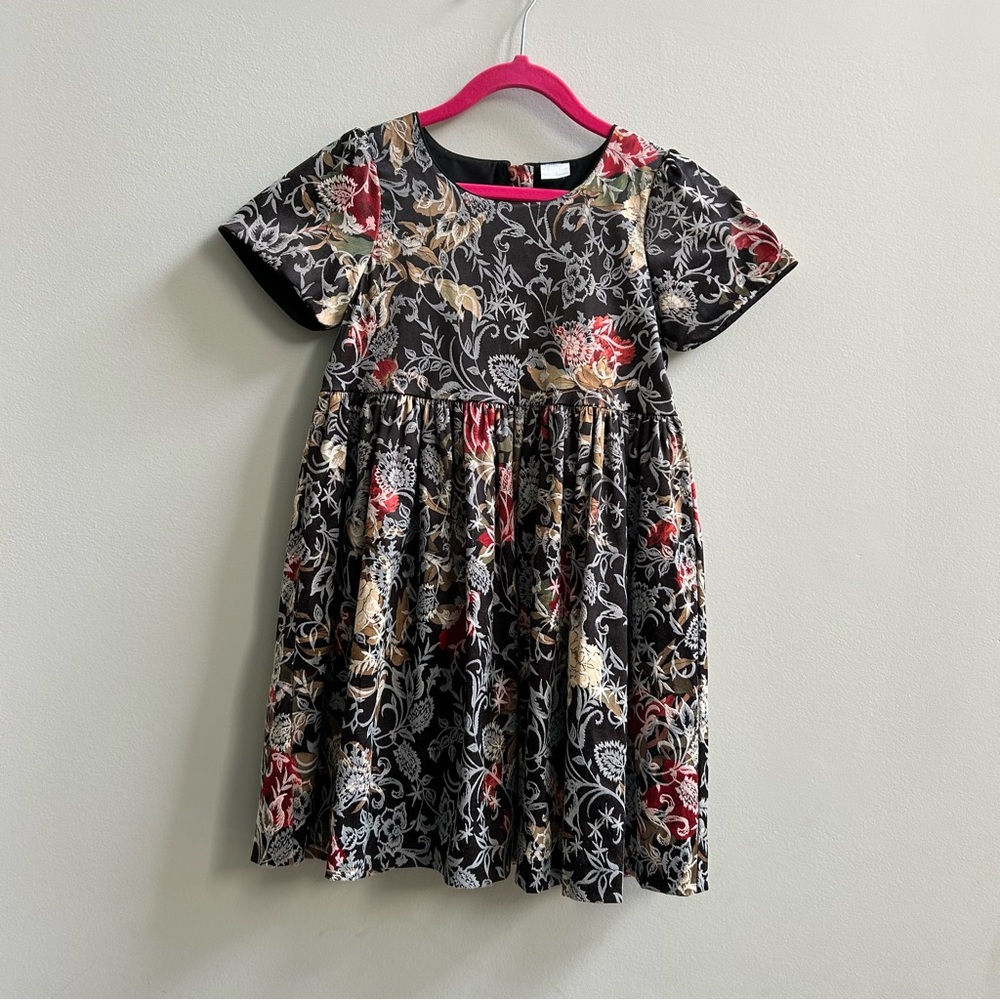 Edgehill Collection Mommy & Me With Antonio Melani Black Floral Dress, Size 6X.
